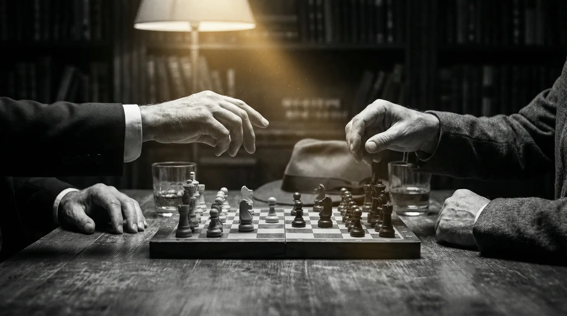 真正不收费不充值的聊天软件 艺术探索系列 - 非线性叙事，棋盘上的对弈象征命运的交错